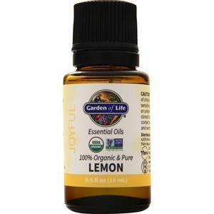 Garden Of Life 100% Organic Essential Oils Lemon 0.5 fl.oz