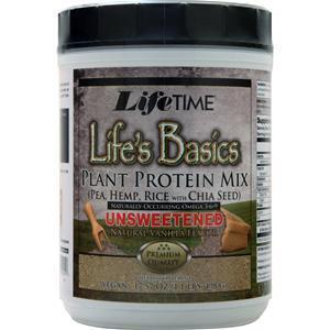 Lifetime Life's Basics - Plant Protein Unsweetened Vanilla 1.1 lbs