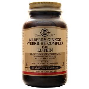 Solgar Bilberry Ginkgo Eyebright Complex plus Lutein  60 vcaps