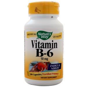 Nature's Way Vitamin B-6 (50mg)  100 caps