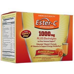 American Health Ester-C Effervescent (1000mg) Natural Orange 21 pckts