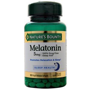 Nature's Bounty Melatonin (5mg)  90 sgels