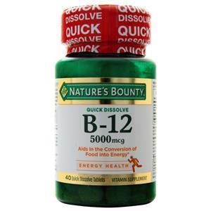 Nature's Bounty B-12 (5000mcg) Natural Cherry 40 tabs