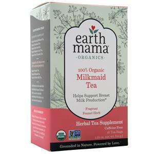 Earth Mama 100% Organic Milkmaid Tea Fragrant Fennel Herb 16 pckts
