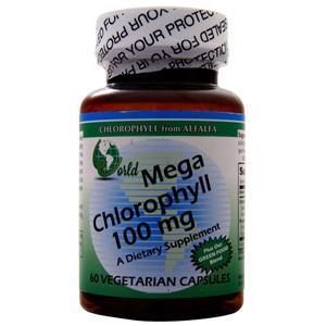 World Organics Mega Chlorophyll (100mg)  60 vcaps