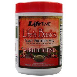 Lifetime Life's Basics Plant Protein Mix - 5 Fruit Blend  1.36 lbs