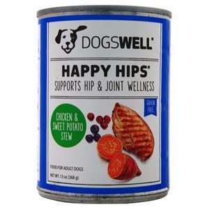 DogsWell Happy Hips - Wet Food for Adult Dogs Chicken & Sweet Potato Stew 13 oz