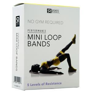 Sports Research Performance Mini Loop Bands  5 pack