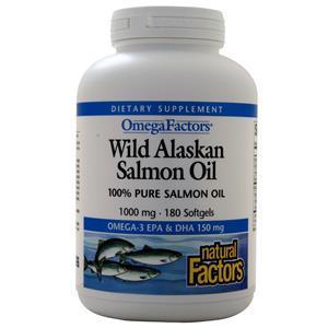 Natural Factors Wild Alaskan Salmon Oil (1000mg)  180 sgels