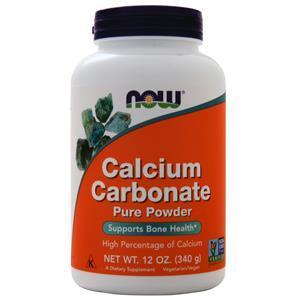 Now Calcium Carbonate - Pure Powder  12 oz