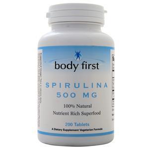 Body First Spirulina (500mg)  200 tabs