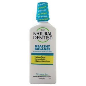 The Natural Dentist Health Balance Rinse Peppermint Sage 16.9 fl.oz