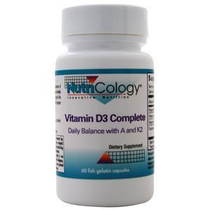 Nutricology Vitamin D3 Complete  60 caps