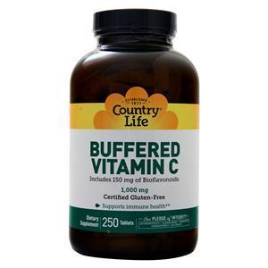 Country Life Buffered Vitamin C (1000mg)  250 tabs