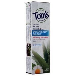 Tom's Of Maine Botanically Bright Whitening Toothpaste Spearmint 4.7 oz