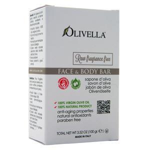 Olivella Face & Body Bar Soap Raw Fragrance Free 3.52 oz