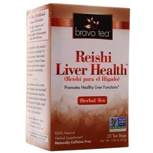 Bravo Tea Reishi Liver Health Herbal Tea  20 pckts