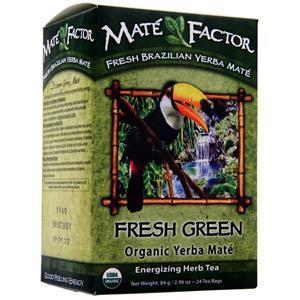 Mate Factor Organic Yerba Mate - Energizing Herb Tea Fresh Green 24 pckts