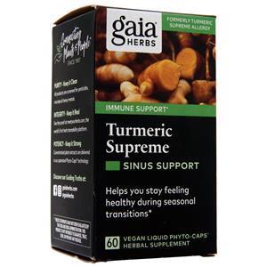 Gaia Herbs Turmeric Supreme - Sinus Support  60 vcaps