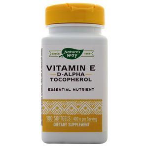 Nature's Way Vitamin E - D-Alpha Tocopherol  100 sgels