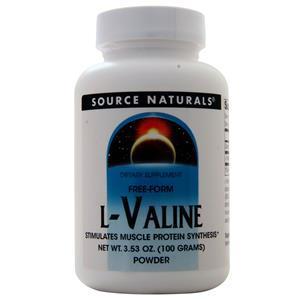 Source Naturals L-Valine Powder  100 grams