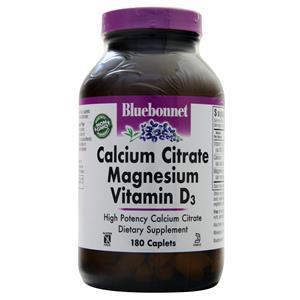 Bluebonnet Calcium Citrate Magnesium Vitamin D3  180 cplts