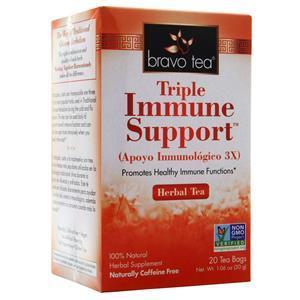 Bravo Tea Triple Immune Support Herbal Tea  20 pckts