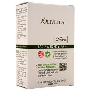 Olivella Face & Body Bar Soap Verbena 5.29 oz