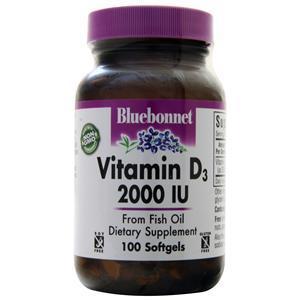 Bluebonnet Vitamin D3 (2000IU)  100 sgels