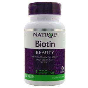 Natrol Biotin (1000mcg)  100 tabs