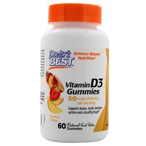 Doctor's Best Vitamin D3 Gummies Tropical Tango 60 gummy