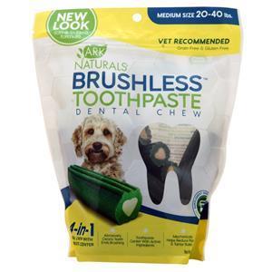 Ark Naturals Brushless Toothpaste Dental Chew Medium Size 20-40 lbs. 18 oz