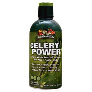 Garden Greens Celery Power - Organic Whole Food Juice Cleanse  32 fl.oz