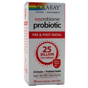 Solaray Mycrobiome Probiotic - Pre & Post Natal 25 Billion Live Cultures 30 vcaps