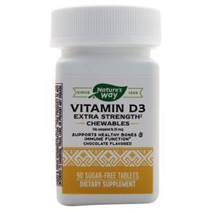 Nature's Way Vitamin D3 Extra Strength - Chewables Chocolate 90 tabs