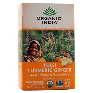 Organic India Tulsi Tea Turmeric Ginger 18 pckts