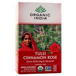 Organic India Tulsi Tea Cinnamon Rose 18 pckts
