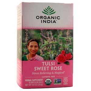 Organic India Tulsi Tea Sweet Rose 18 pckts