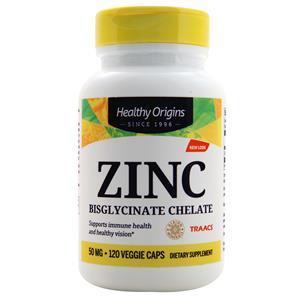 Healthy Origins Zinc Bisglycinate Chelate (50mg)  120 vcaps