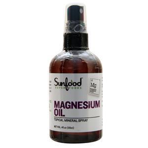 Sunfood Magnesium Oil - Topical Mineral Spray  4 fl.oz