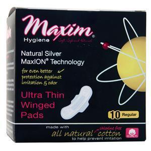 Maxim Hygiene Ultra Thin Winged Pads Regular 10 pads