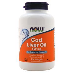 Now Cod Liver Oil (650mg)  250 sgels