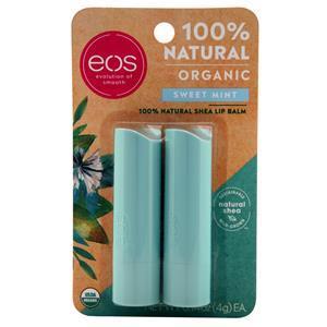 EOS Products 100% Natural Shea Lip Balm Sweet Mint 2 pack