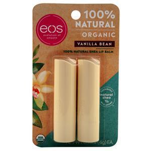 EOS Products 100% Natural Shea Lip Balm Vanilla Bean 2 pack