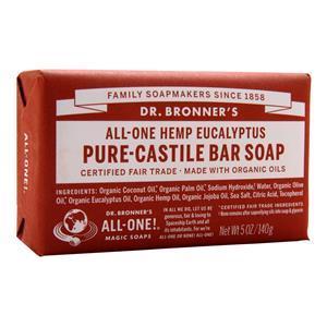 Dr. Bronner's Pure-Castile Bar Soap Eucalyptus 5 oz