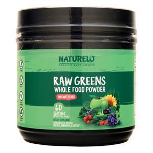 Naturelo Raw Greens Whole Food Powder Unsweetened 480 grams