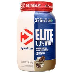 Dymatize Nutrition Elite 100% Whey Protein Cookies & Cream 2 lbs