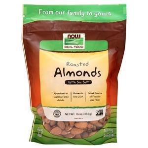 Now Roasted Almonds with Sea Salt  16 oz