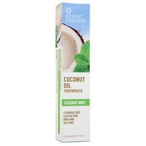 Desert Essence Coconut Oil Toothpaste Coconut Mint 6.25 oz