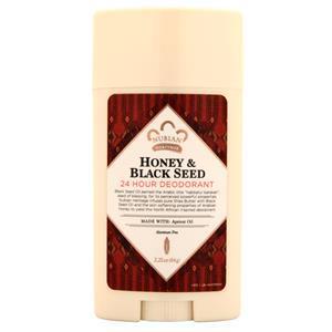 Nubian Heritage 24 Hour Deodorant Honey & Black Seed 2.25 oz